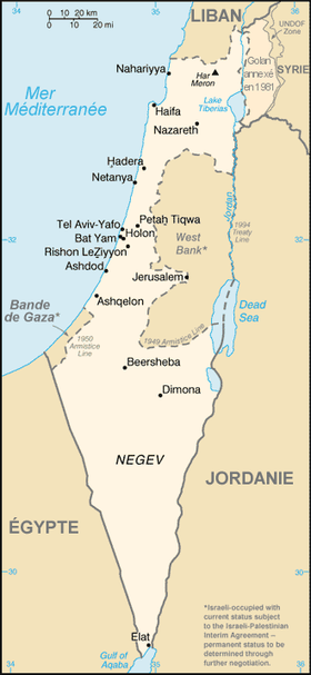 Carte d'Israël