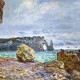 Claude Monet, Etretat, plage et falaise d'Aval, 1884