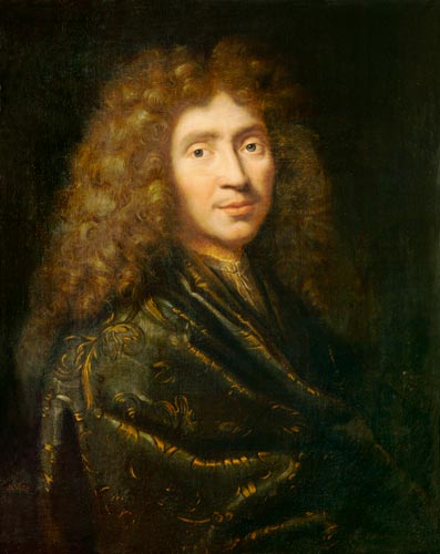 Portrait de Molière (1622 - 1673) par Pierre Mignard (1612 - 1695)