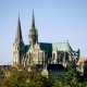 La cathédrale de Chartres, construite entre 1145 et 1220.