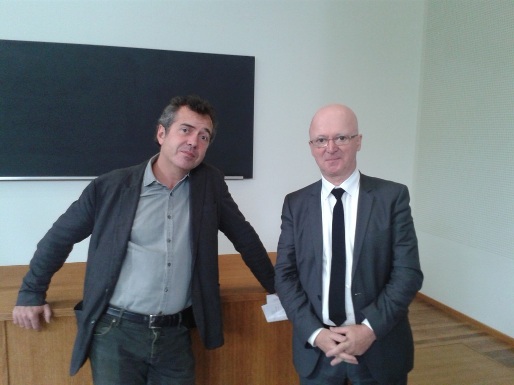 De gauche à droite, Vincent Barbare, PDG d'Edi8, et Jean-Joseph Julaud, PDG de l'Histoire de France pour les Nuls...