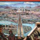 Mexico - Tenochtitlan. Fresque murale de Diego Rivera (1886 - 1957)