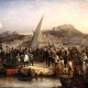 Napoléon quittant l'île d'Elbe le 26 février 1815 - Joseph Beaume (1796 - 1885)