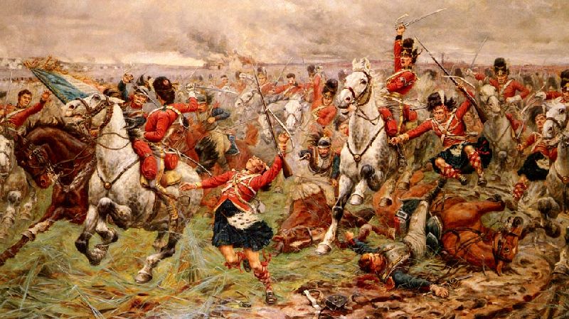 La bataille de Waterloo, le 18 juin 1815