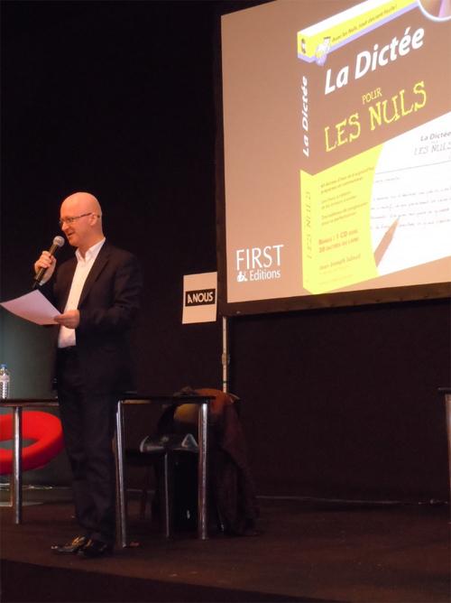Jean-Joseph Julaud au salon du livre de Paris 2011 : la Dictée pour les Nuls