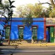 La Maison bleue, la Casa azul, de Frida Kahlo (1907 - 1954) à Coyoacán, quartier sud de Mexico.