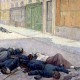 Une rue à Paris en mai 1871.
Peinture à l'huile (1905) de Maximilien Luce. Musée d'Orsay, Paris.